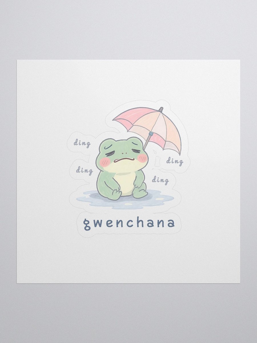 Gwenchana Frog Kiss Cut Stickers product image (1)