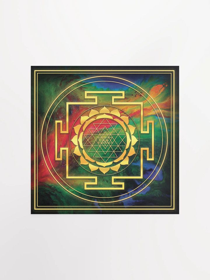 Golden Sri Yantra Symbol Poster product image (5)
