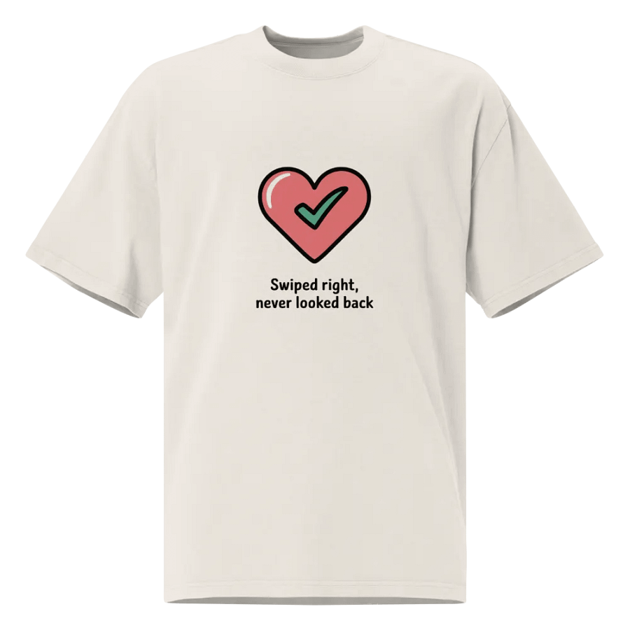 Heart Checkmark Oversized Tee product image (1)