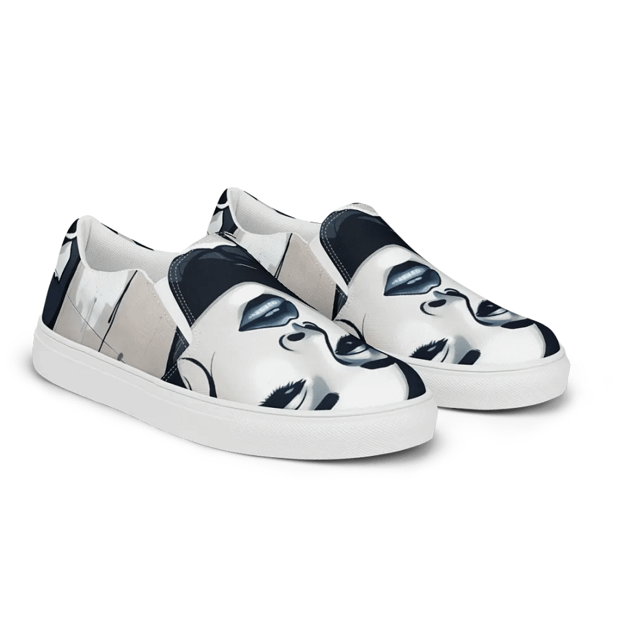 ethereal roses, men't canvas Slip-On shoes product image (2)