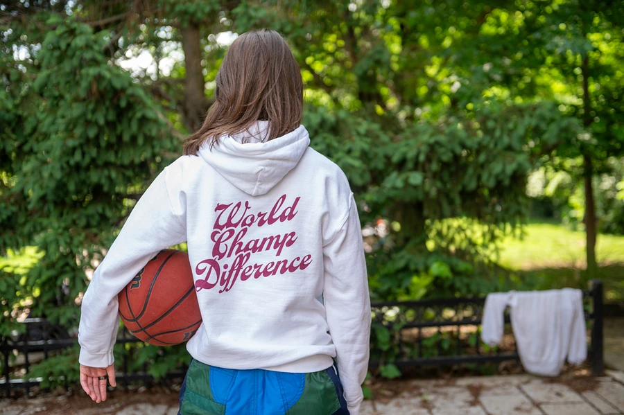 WolfeyVGC World Champ Cursive White Hoodie - Maroon product image (6)