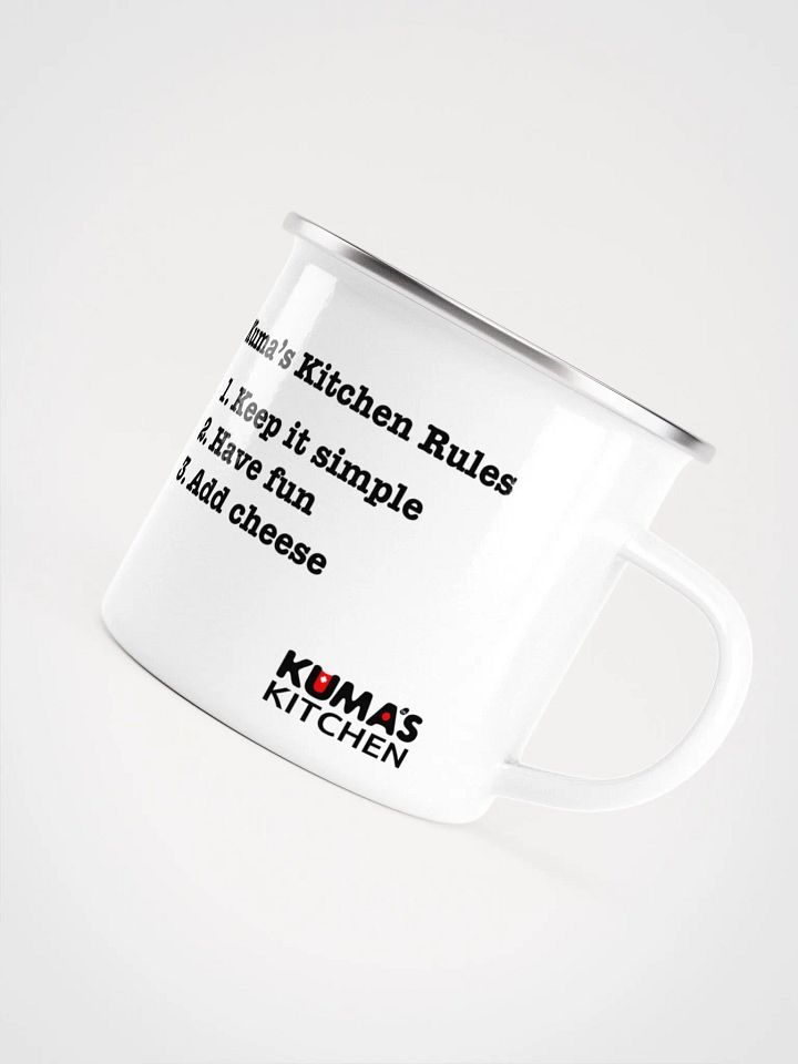 Kuma's Kitchen Rules Enamel Mug product image (2)