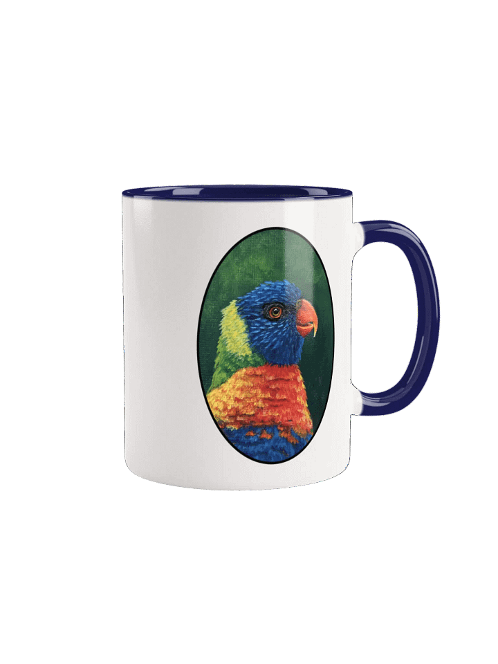 Vibrant Rainbow Lorikeet Ceramic Mug product image (5)