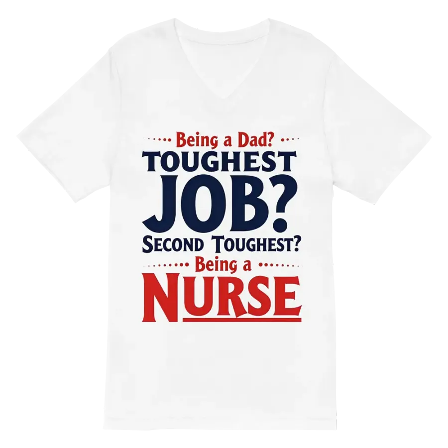 Nurse: The Second Toughest Job V-Neck Tee product image (2)