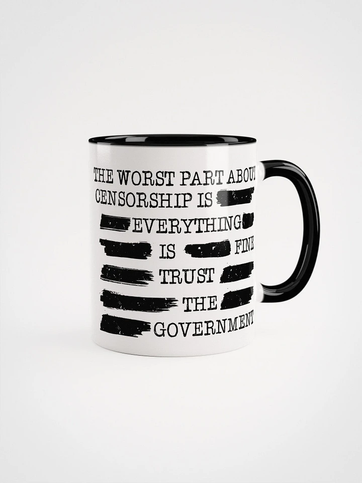 Trust The Government Censorship Mug product image (1)