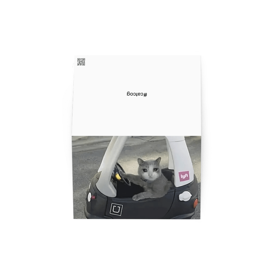 Greening Card: Meme Cats driving product image (20)