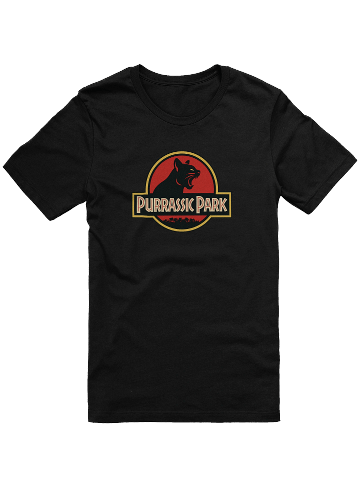 Purrassic Park T-Shirt – Funny Jurassic Park Cat Parody Tee product image (1)