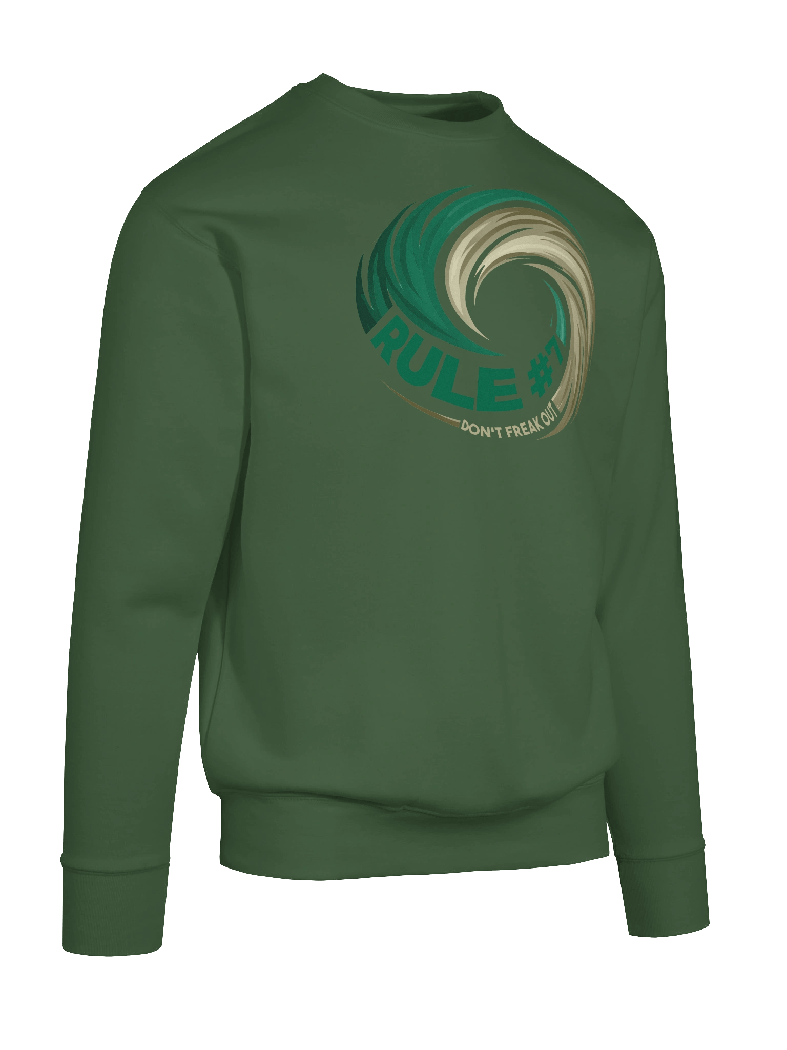 Rule #7 Premium Sweatshirt Green and Gold product image (10)