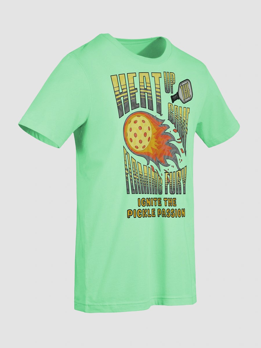 Heat Up The Game Flaming Fury Pickleball T-Shirt product image (3)