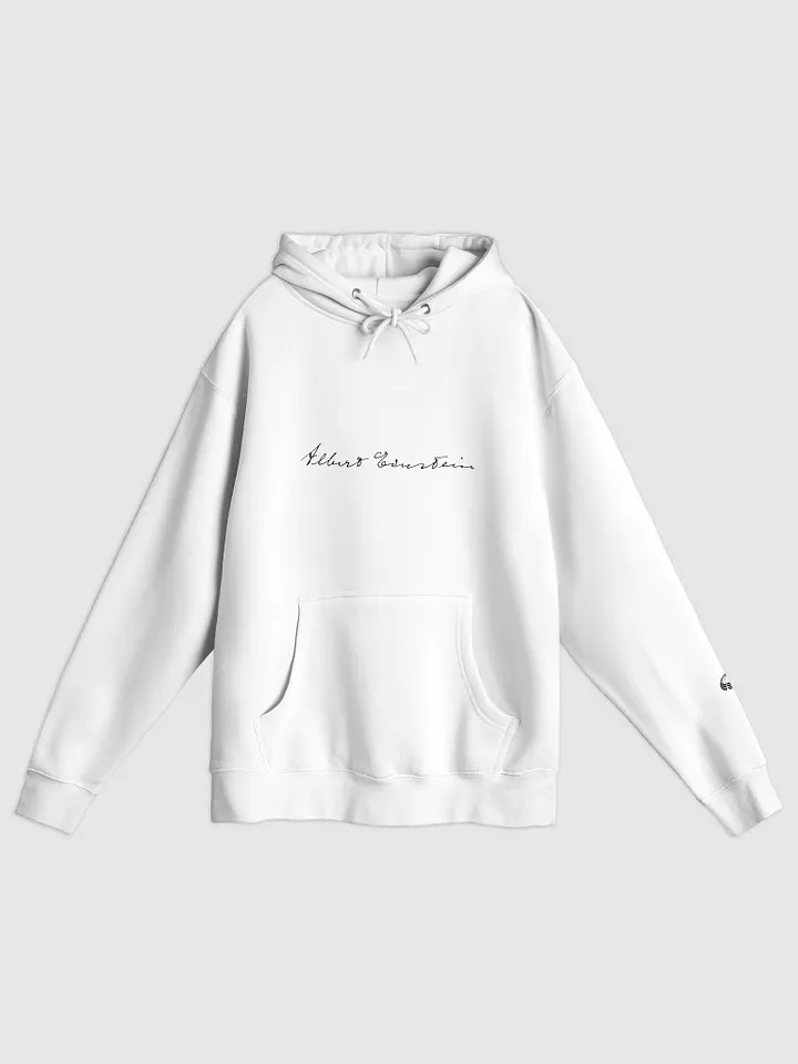 E=mc² White Hoodie product image (1)