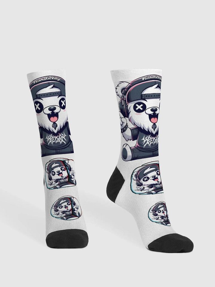 Psixkotic Bear Crew Socks product image (1)