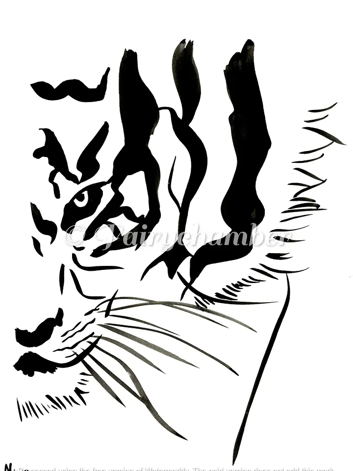 Face Of The Tiger Original Painting product image (1)