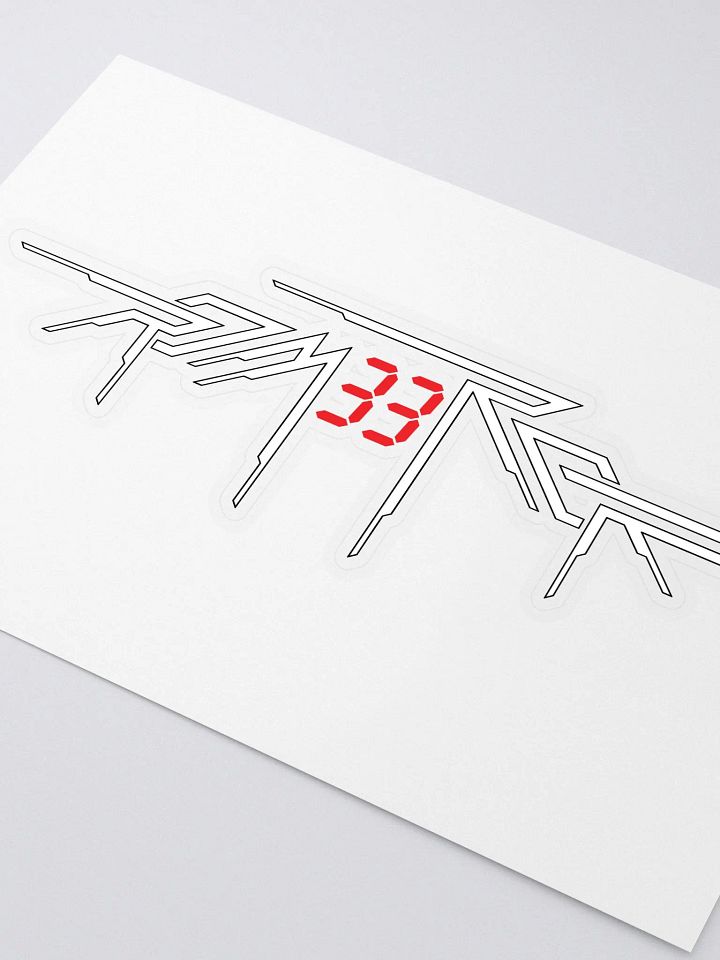 ROM33ROR Logo Sticker (White) product image (2)