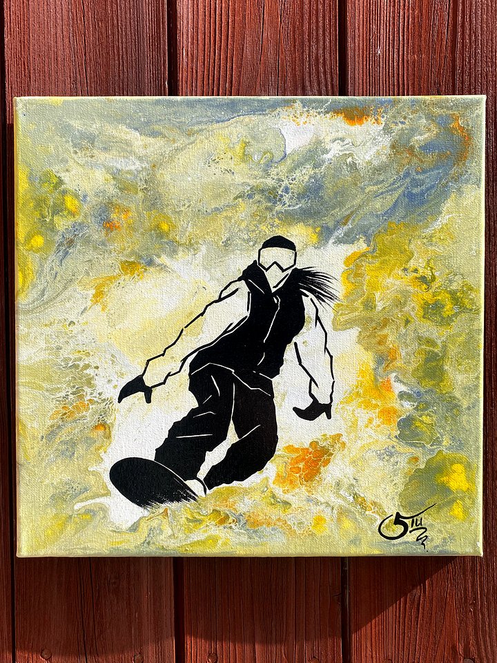 Golden Drift 2 - Original Painting product image (1)