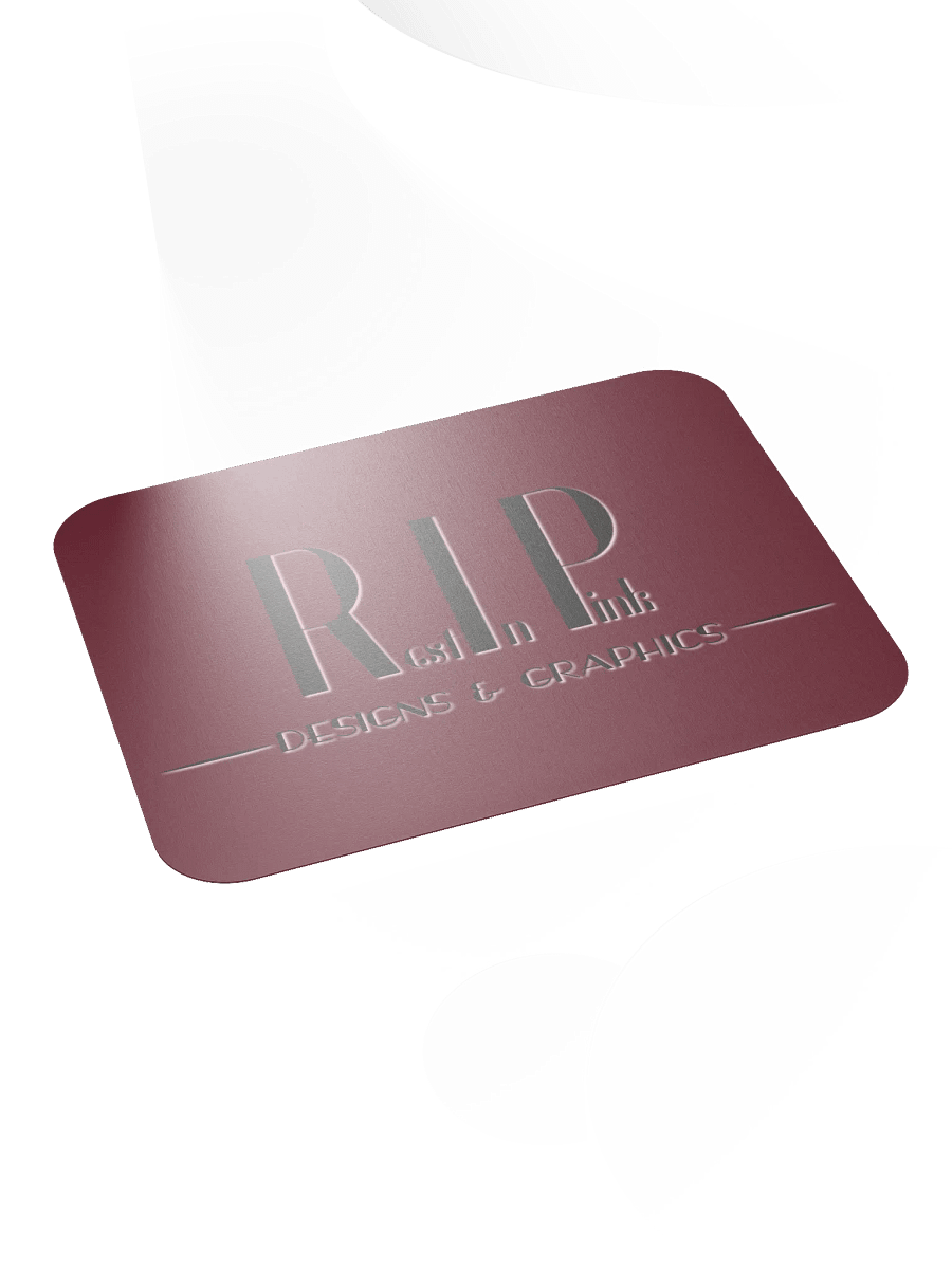 RIP Minimalist Logo Mouse Pad - Red product image (4)