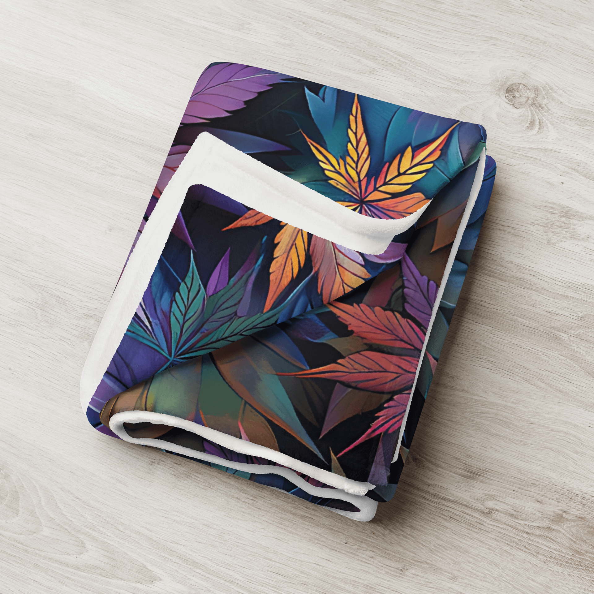 Cannabis - Lunar Leaf - Design | Silky Soft Throw Blanket product image (3)