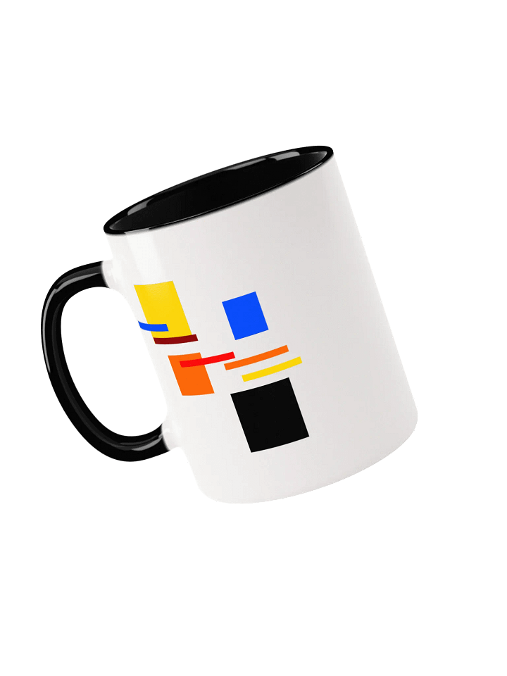 Vibrant Lines and Squares All There Ceramic Mug product image (1)