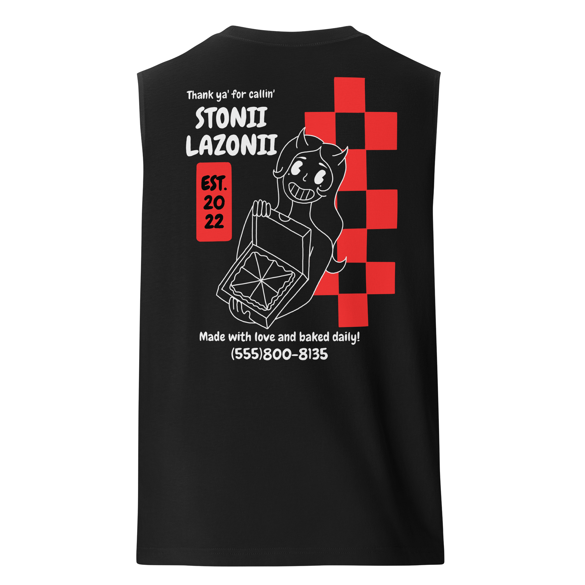 Stonii Lazonii Black Muscle Tank product image (2)