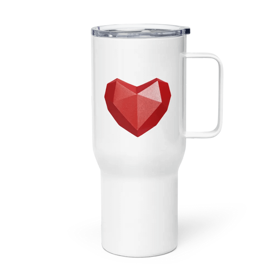 Gemstone Heart Travel Mug with Handle product image (3)