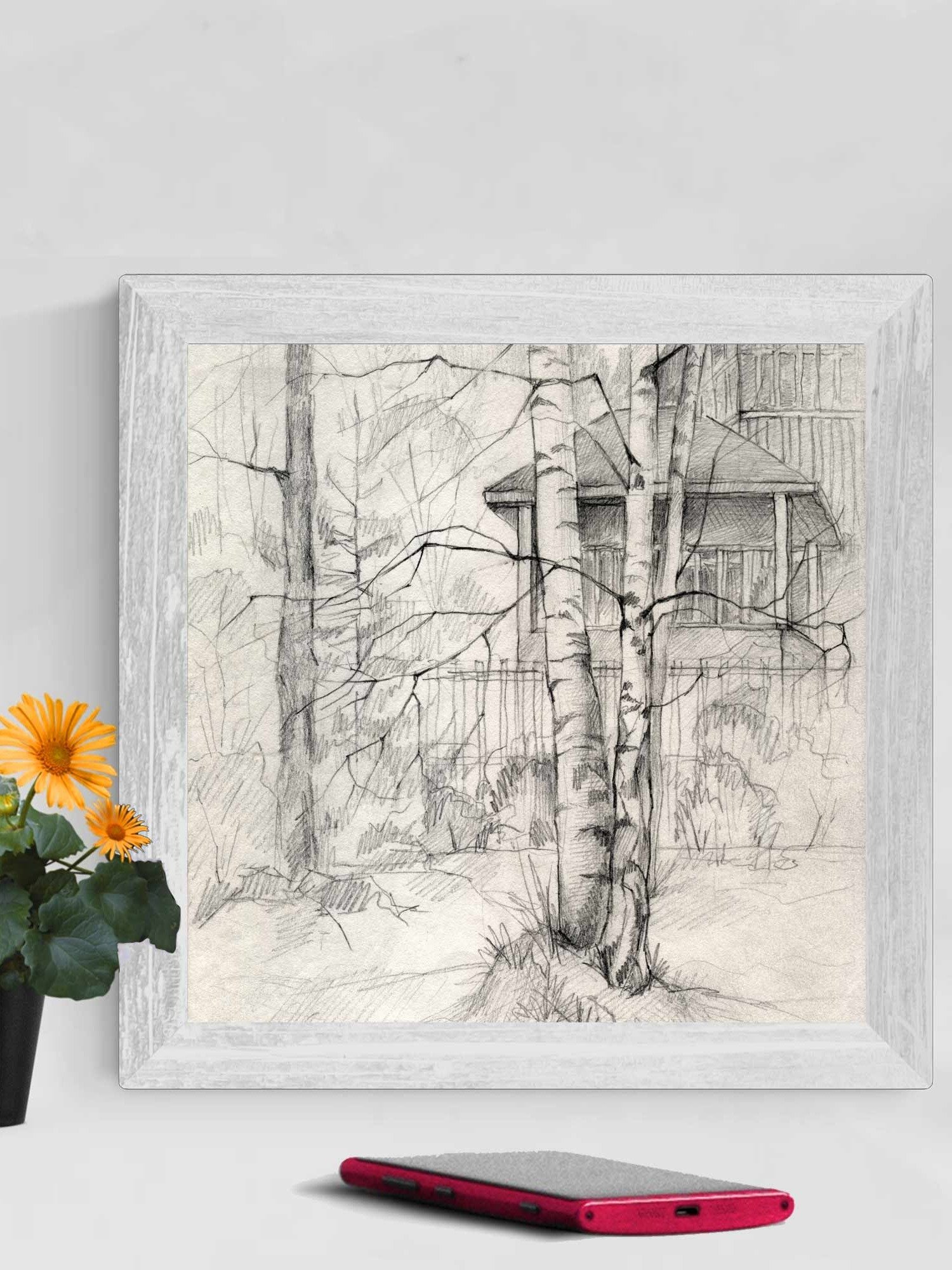 Blank Canvas: Unleash Your Artistic Vision - Dacha and Trees product image (3)