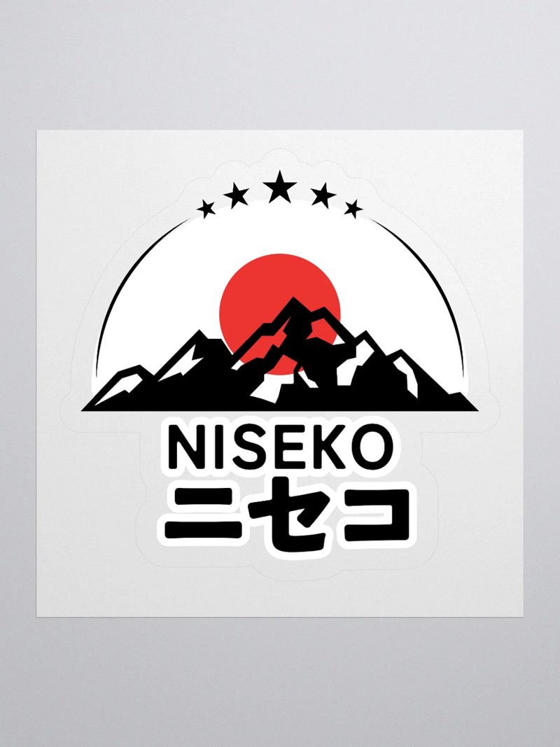 Niseko Ski Resort Travel Sticker for Suitcases, Five Star Mountain