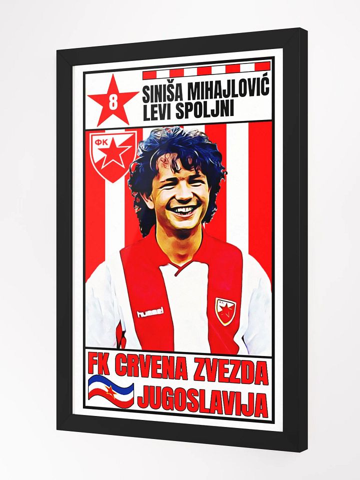 Siniša Mihajlović (FK Crvena Zvezda) #2 Framed High-Quality Matte Poster (in) product image (2)