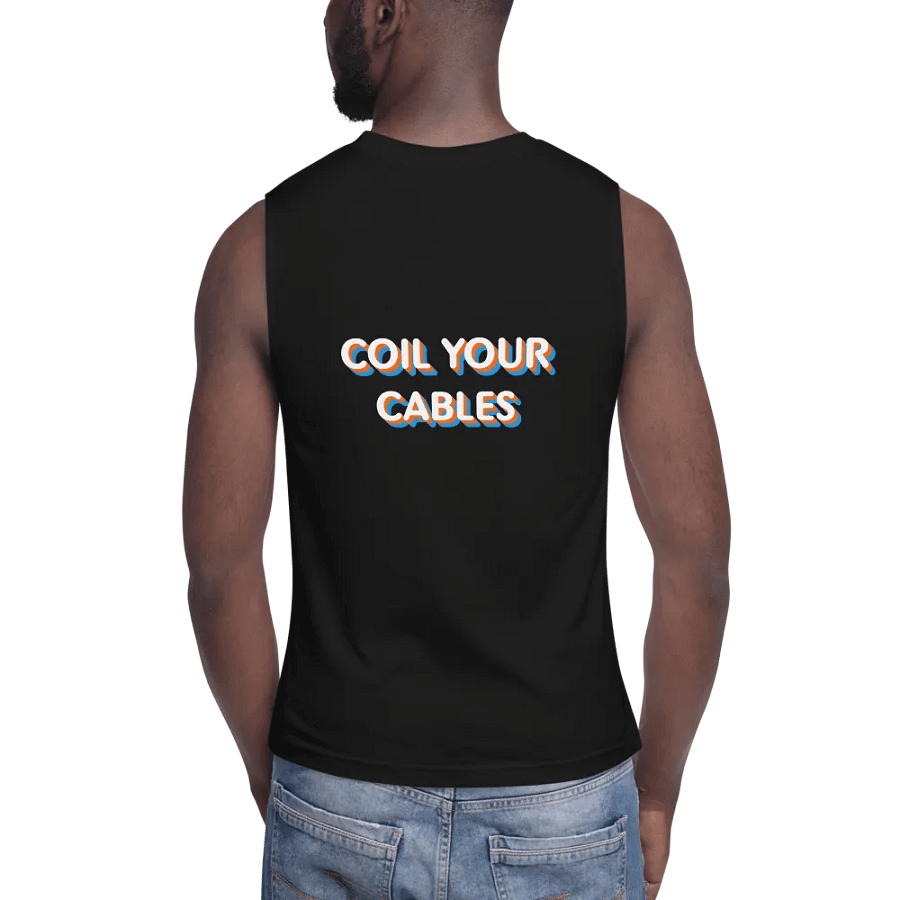 Coil Your Cables/Marble Guitar Pick Muscle Tank product image (8)