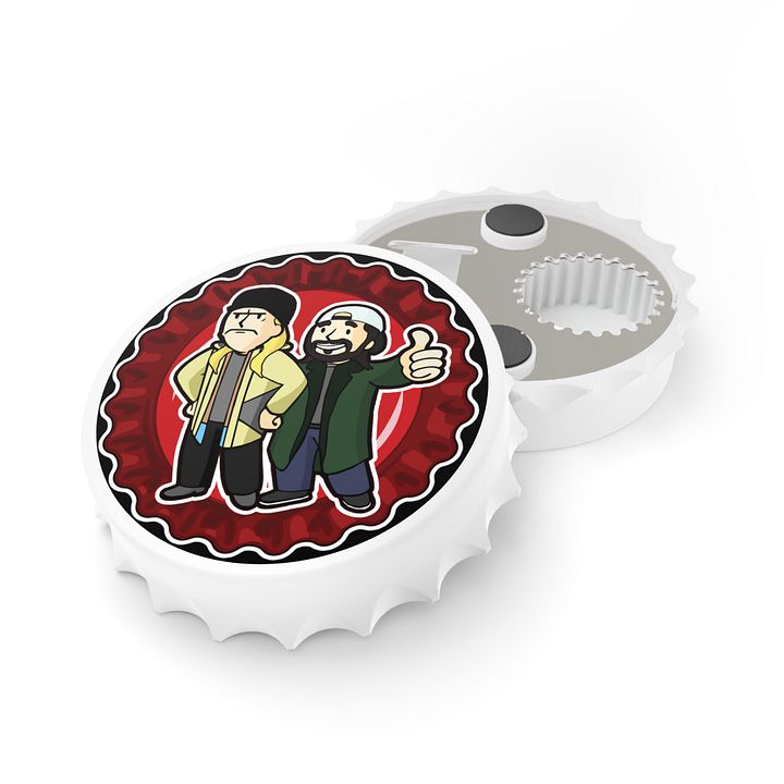 Jay and Silent Bob Vault Boys - Bottle Cap Magnetic Bottle Opener product image (1)