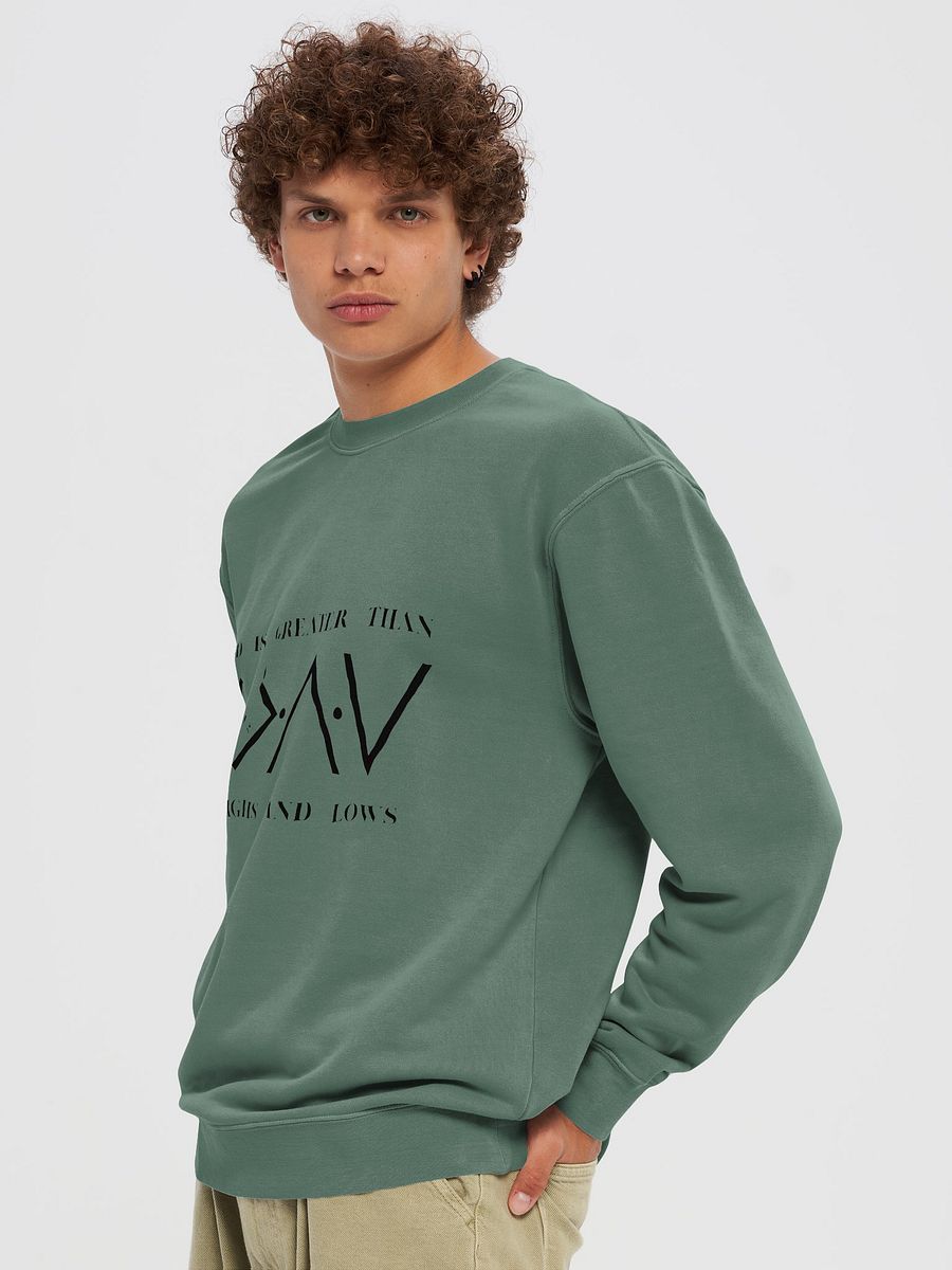GOD IS GREATER Pigment Dyed Sweatshirt product image (56)