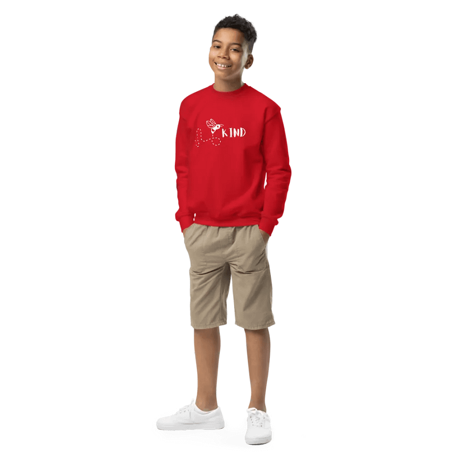 “Bee Kind” Unisex Kids Sweatshirt product image (3)