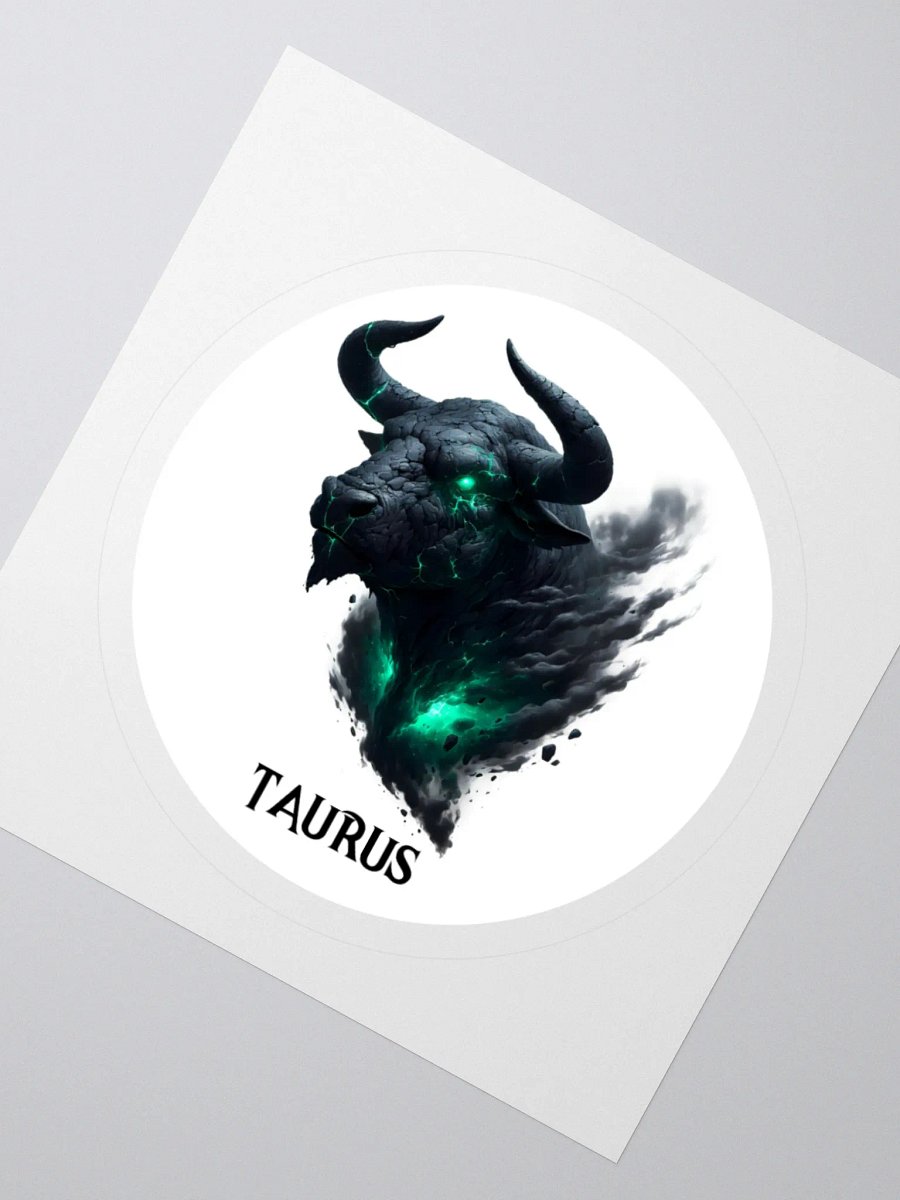 Mythical Taurus Zodiac Round Sticker product image (4)
