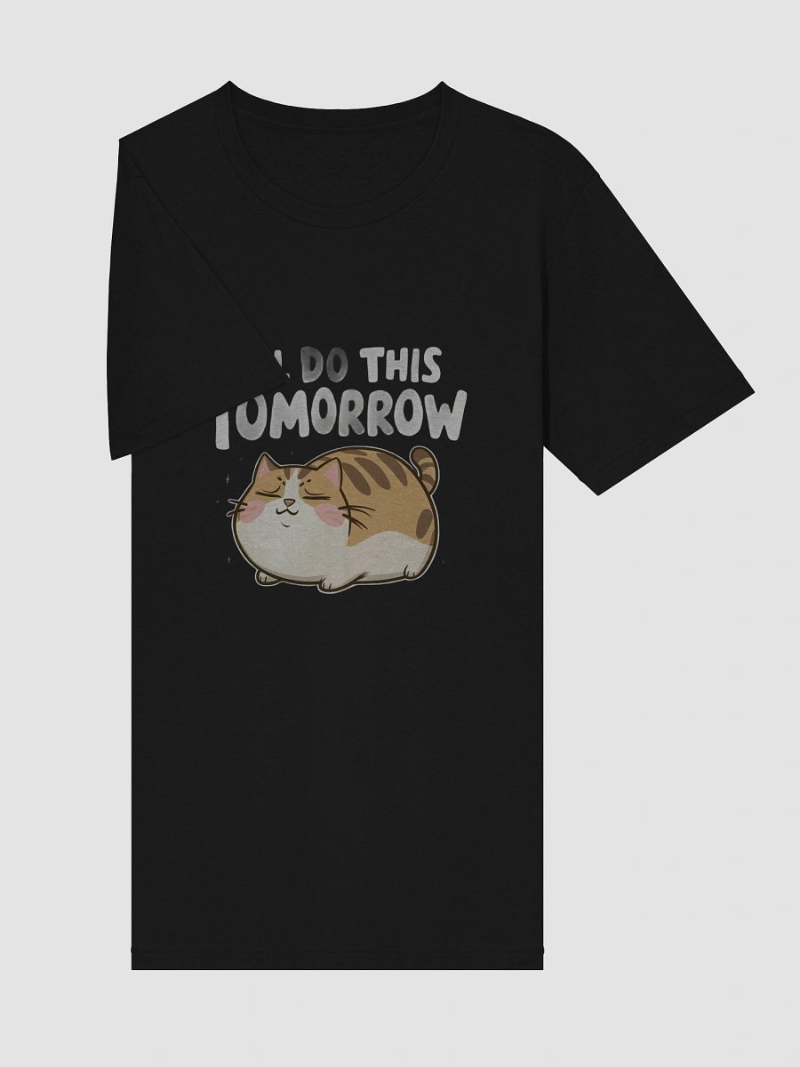 Funny Lazy Cat -'I'll Do This Tomorrow' Minimalist Procrastination Humor product image (5)