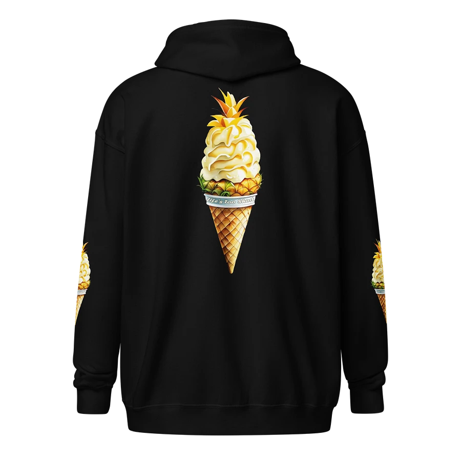Life's Too Short Pineapple Ice-cream Cone Zip Front Hoodie product image (1)