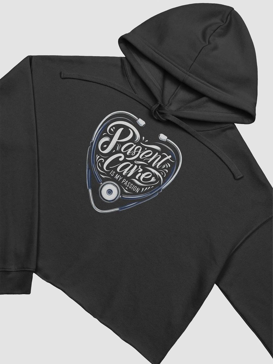 Passion for Patient Care Heart Stethoscope Crop Hoodie product image (7)