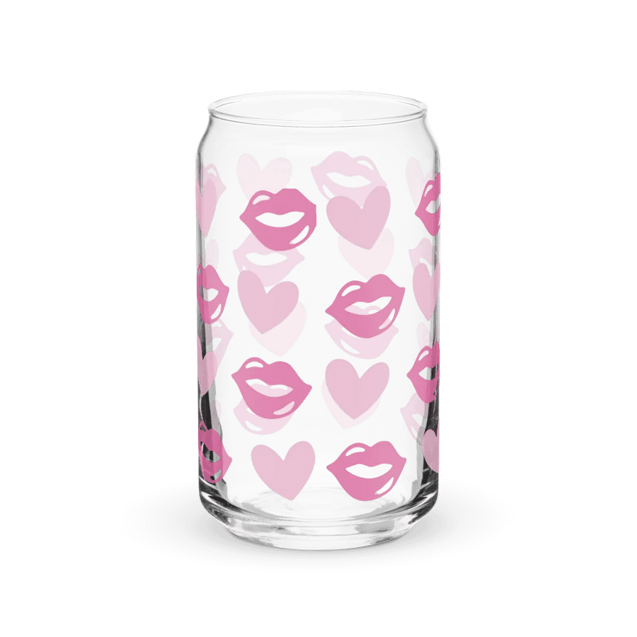 Love-Struck Glass: Lip & Heart Pattern product image (6)
