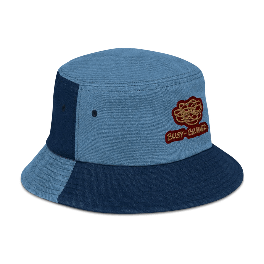 BUSY-BRAINED (rust) denim bucket hat product image (7)