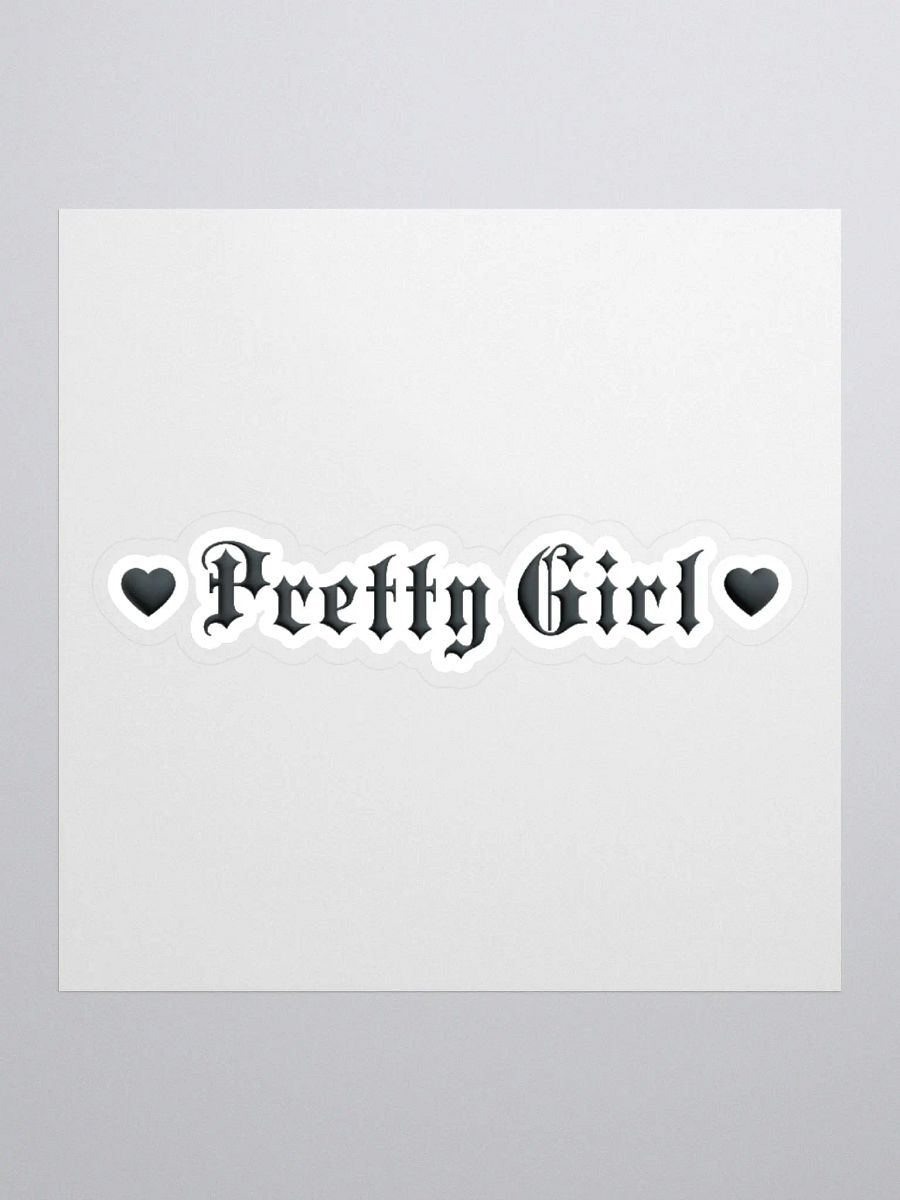 Pretty Girl Black Heart Sticker product image (1)