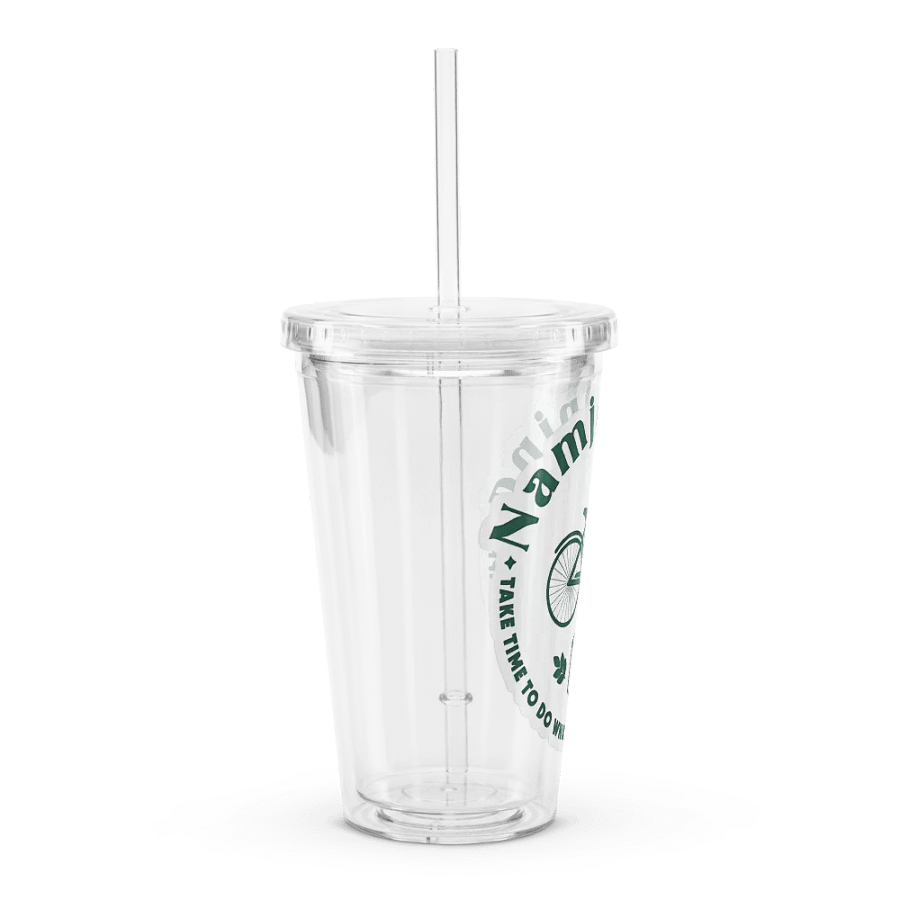 Namjooning Sticker Double Wall Clear Plastic Tumbler product image (3)