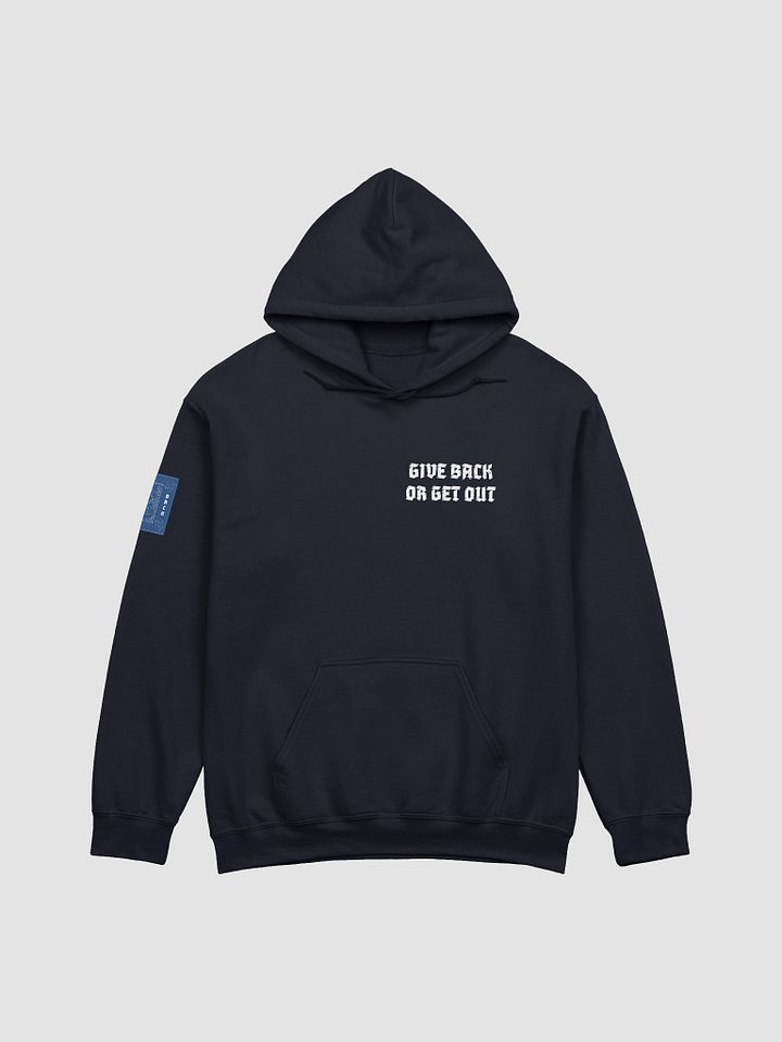 Bite Back blue card hoodie product image (1)