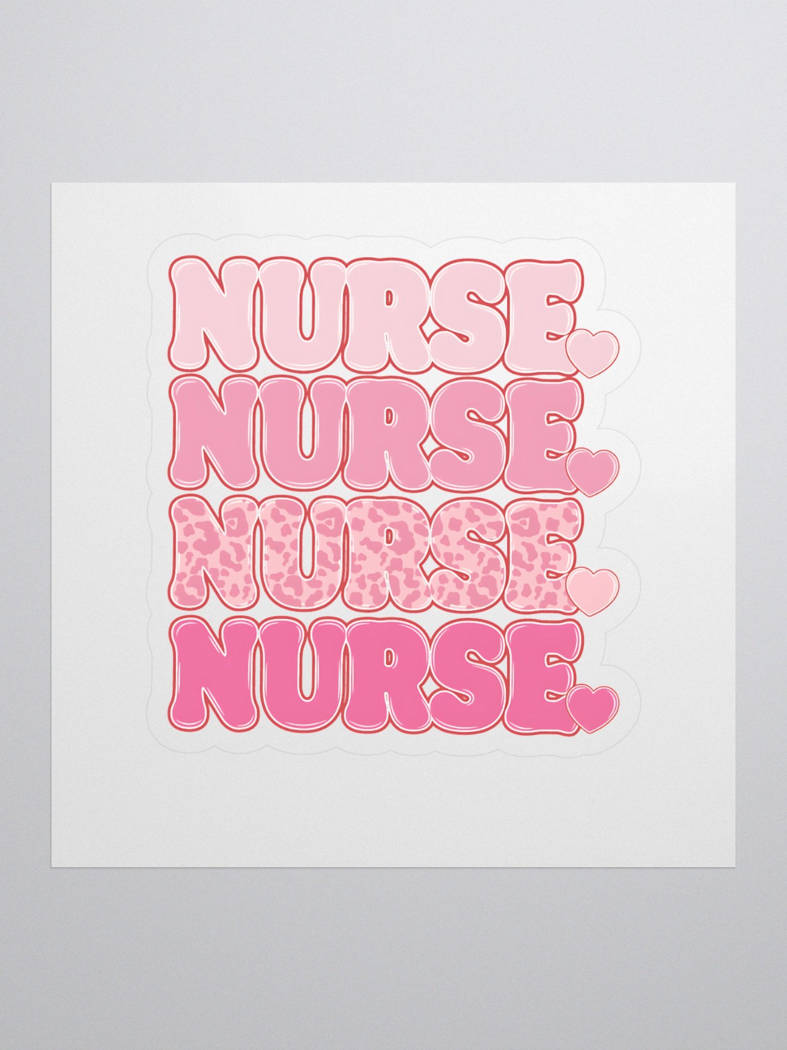 NURSE Love Kiss Cut Stickers product image (1)
