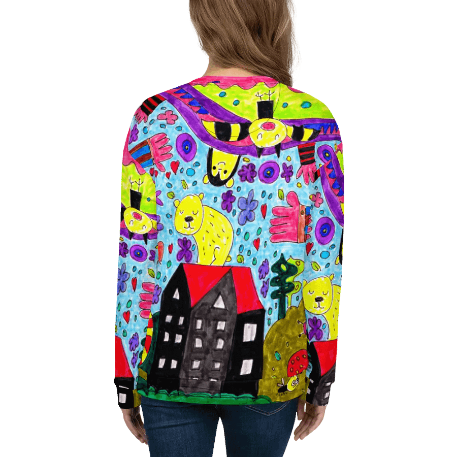 Abstract Vibrant Doodle Characters Unisex Sweatshirt product image (11)