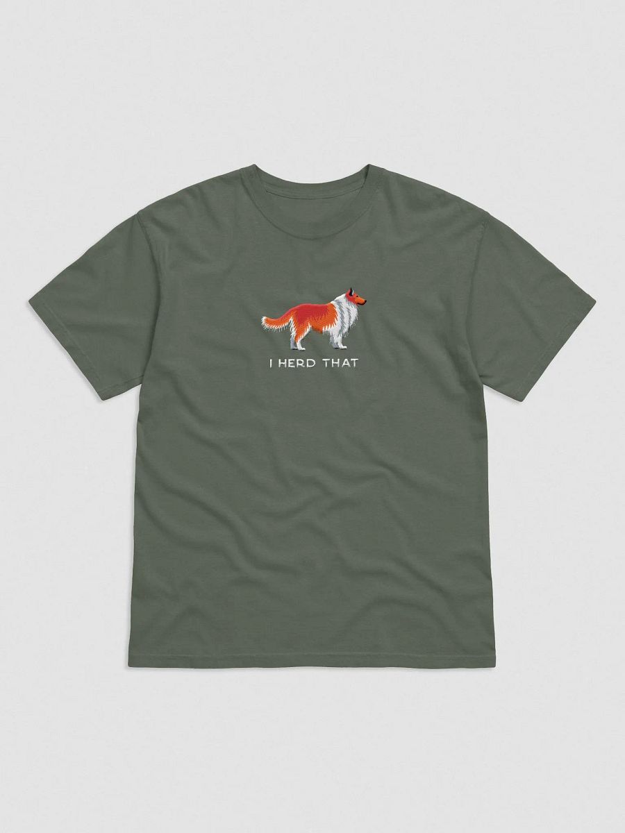 I Herd That T-Shirt(Embroidered) of a Shetland Sheepdog(Red) product image (4)