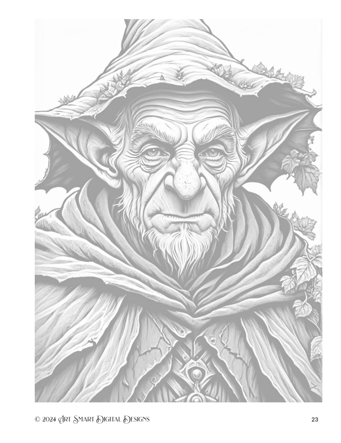 FREE Sample Pages from Goblins Coloring Pages for Adults product image (3)