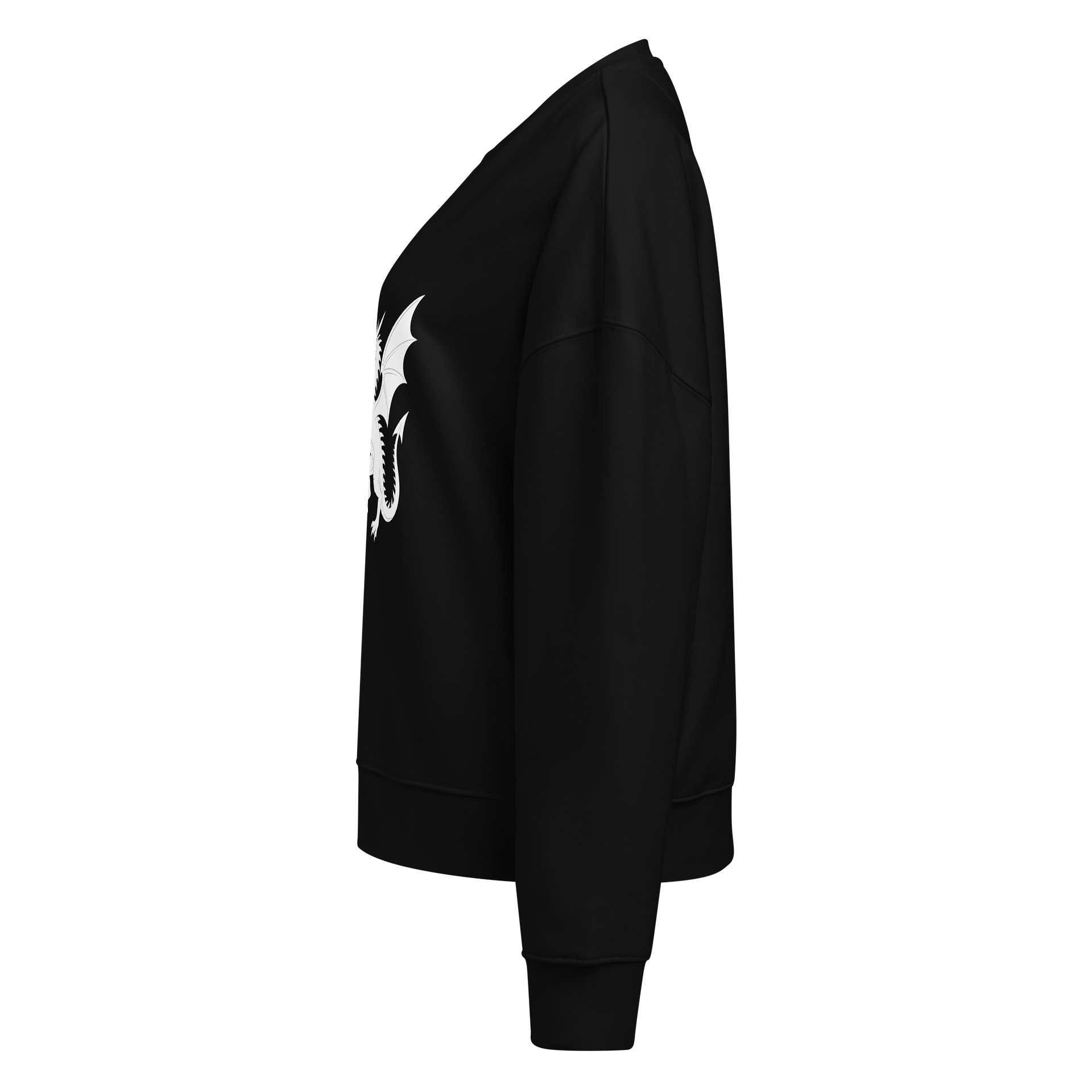 ⚪ 100% Organic Cotton - White Dragon – Lightbringer’s Oath Sweater product image (4)