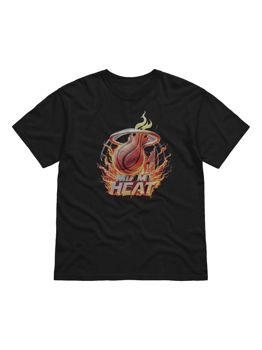 Miami Heat Flaming Basketball Tee product image (2)