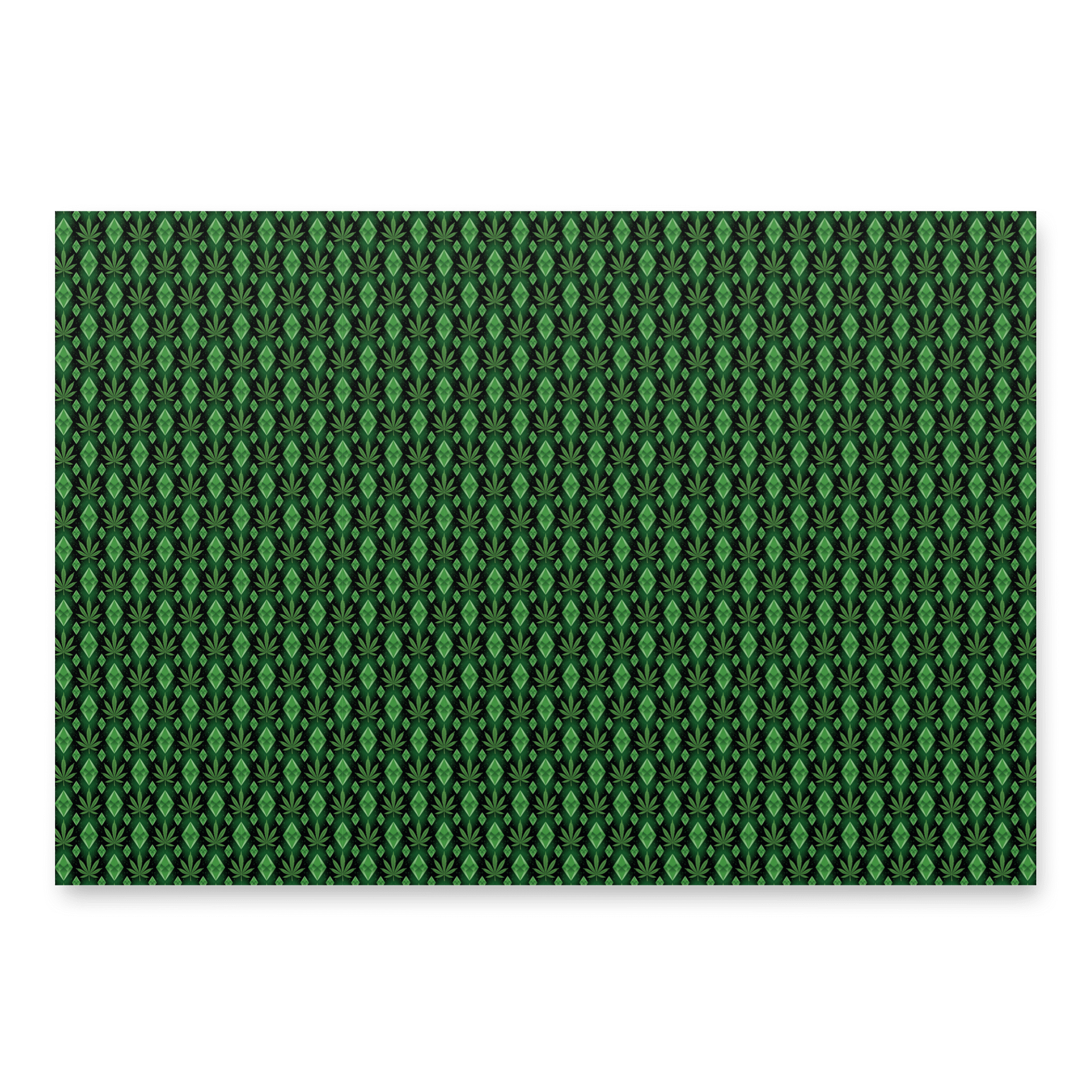 Cannabis Diamond Wrap - 3 SHEET SET - Gift Wrap That Glistens with Greenery product image (3)