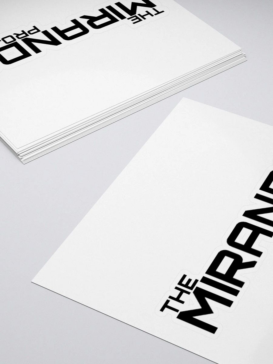 The Miranda Project Black Logo Sticker product image (4)