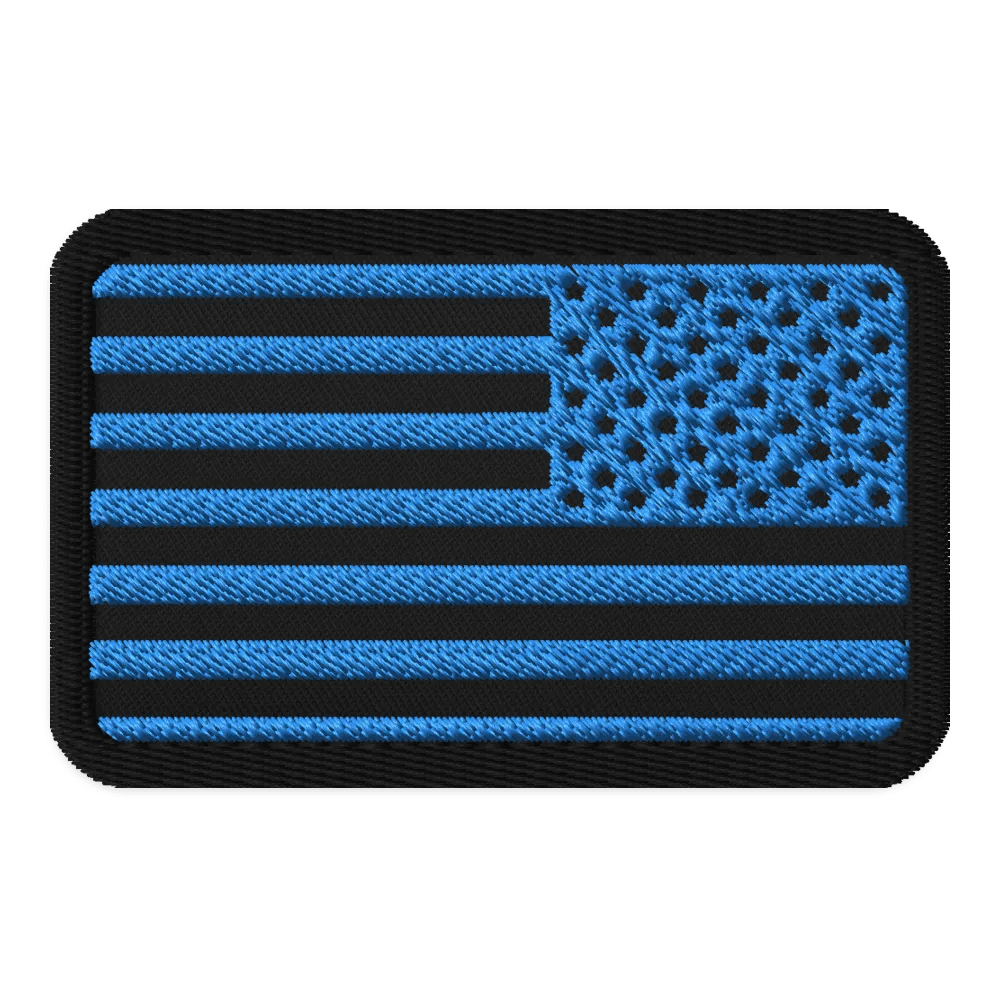 Reversed US Flag Patch (Tactical Blue) product image (1)