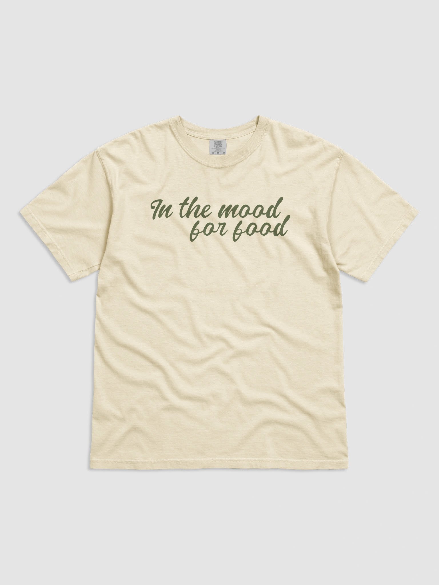 In The Mood For Food | Tee – Olive (Comfort Fit) product image (3)