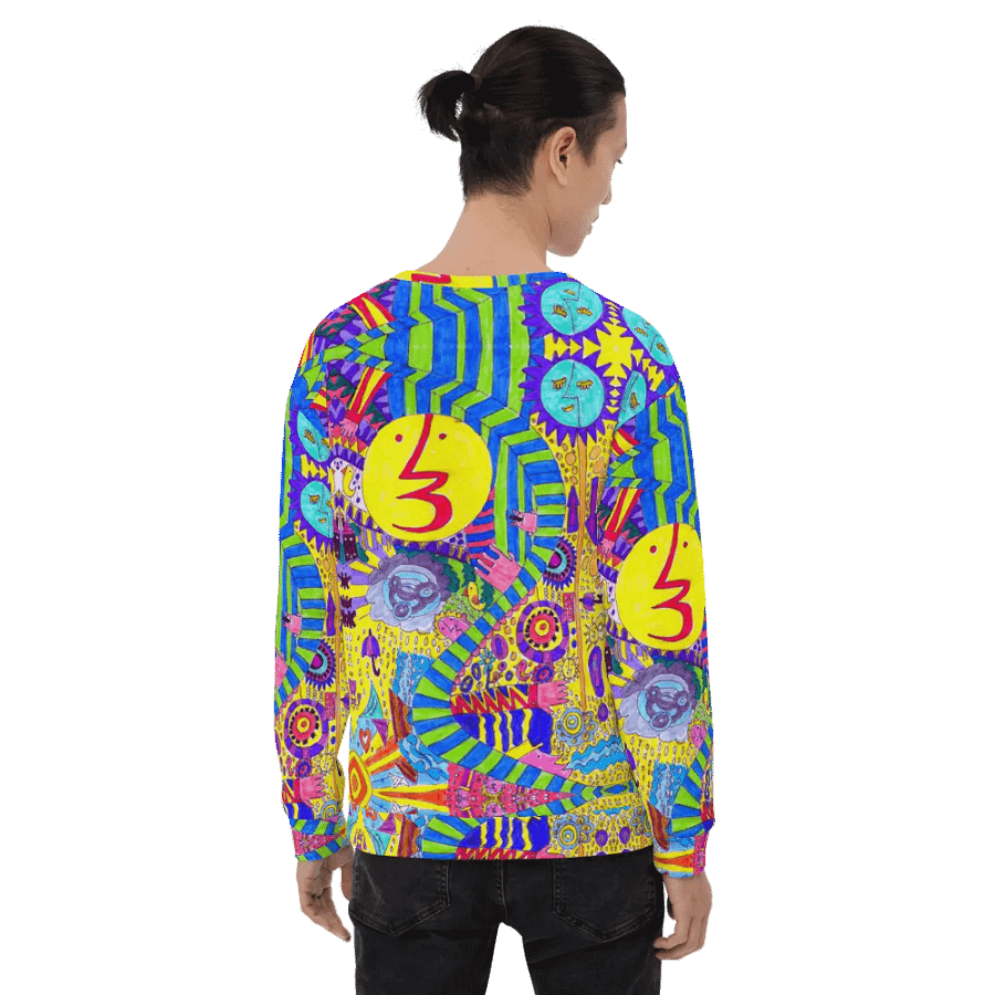 Abstract Colourful Doodles Unisex Sweatshirt product image (12)